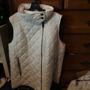 White puffy vest